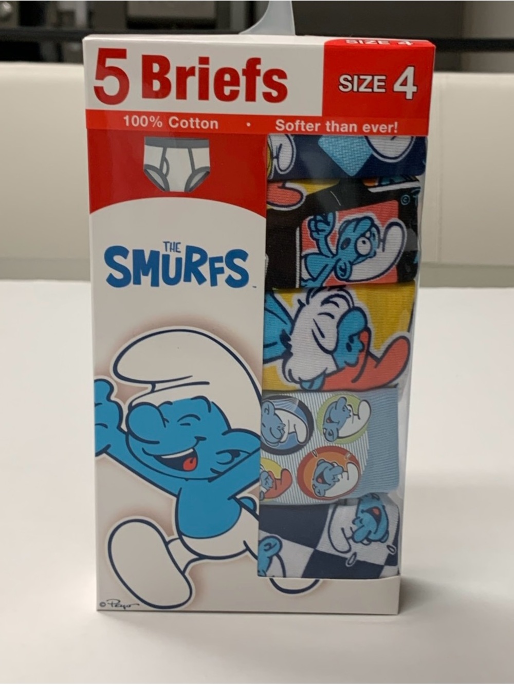 The Smurfs Kids Briefs - Blue Multicolor (5-Pack) Size 4